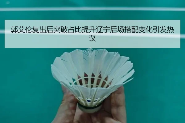 郭艾伦复出后突破占比提升辽宁后场搭配变化引发热议（DEYINGSPORTS）